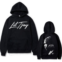 Rapper Lil Tjay Destined 2 Win Double Sided Print Hoodie Man Black Cotton Sweatshirt Men Fashion Oversized Hip Hop Hoodies Size XS-4XL