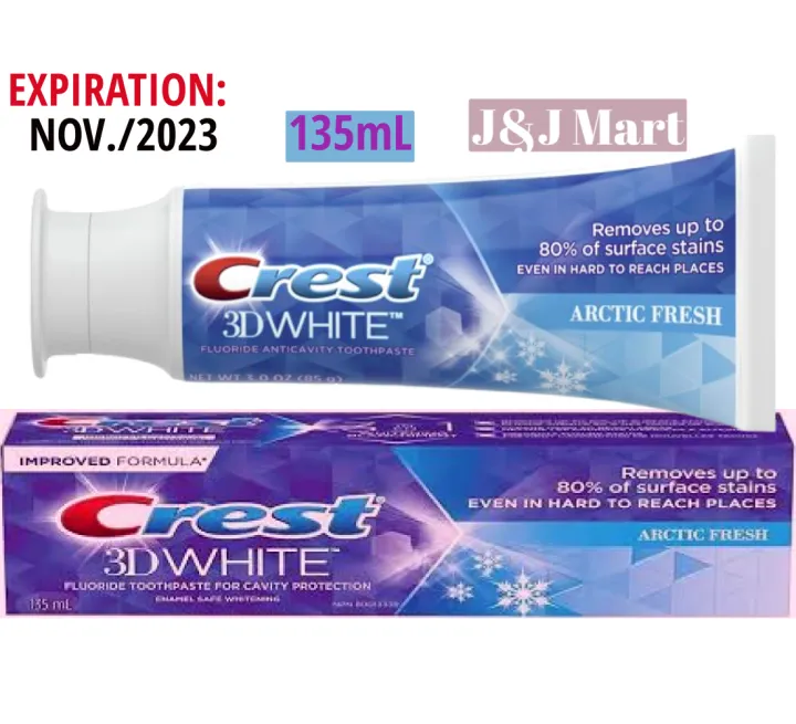 Crest 3D White, Whitening Toothpaste Arctic Fresh 135mL Lazada PH