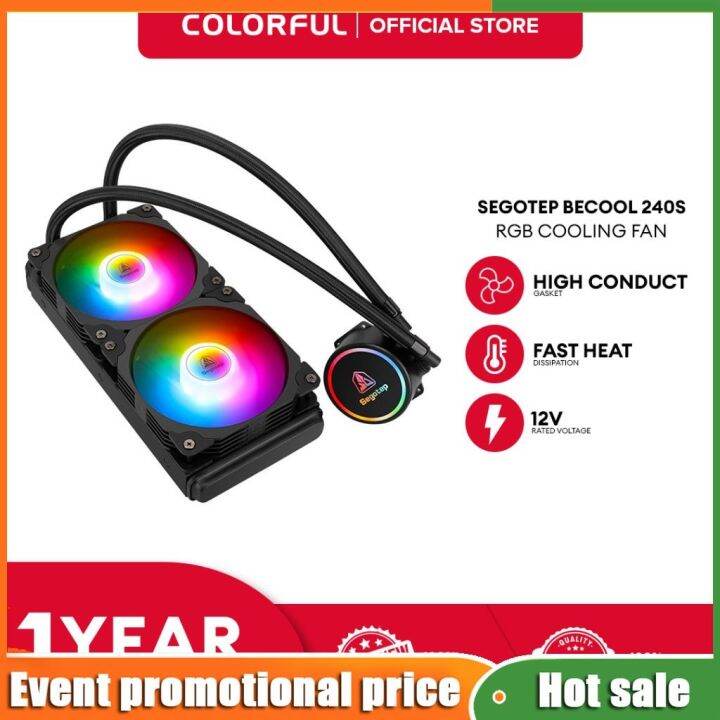 Segotep BeCool 240S Allinone RGB Water Cooling CPU Radiator Lazada PH