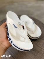 รองเท้าแตะCrocs หูหนีบ สีขาว size 36-44 ใส่ได้ทั้ง ชาย หญิง สวมใส่สบาย