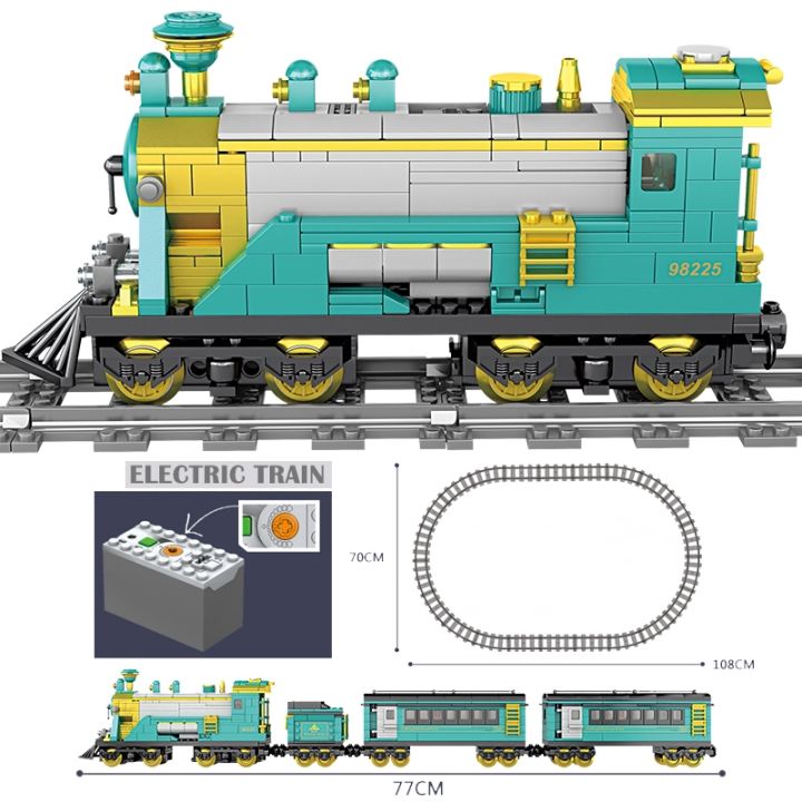 kazi-ของเล่นตัวต่อรถรางรถไฟไฟฟ้าสําหรับเด็ก