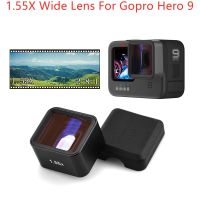 1.เลนส์มุมกว้าง55X สำหรับ Gopro Hero 9สีดำมุมกว้างตัวกรองภาพวิดีโอแบบแอนอสัณฐานสำหรับอุปกรณ์เสริมกล้องแอคชั่นแคมเมรา Gopro 9