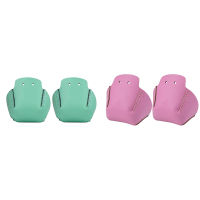 1 Pair Roller Skates Toe Cap Guards Protectors PU Roller Skate Cap with 4 Holes Toe Cap Guard Protectors