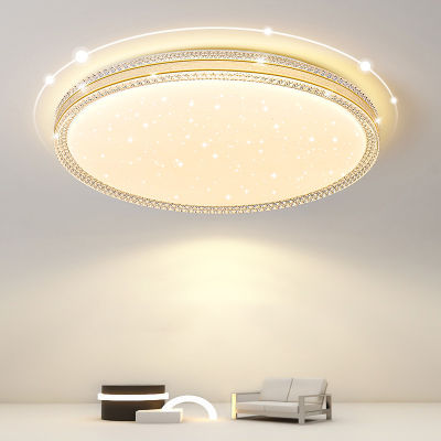 Nordic Simple LED โคมไฟเพดาน2023ใหม่รอบสแควร์ Dimming โคมไฟสำหรับห้องนั่งเล่นห้องรับประทานอาหารห้องนอนหรูหรา Noble โคมไฟในร่ม *