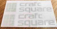 craft square สติ๊กเกอร์  2 ชิ้น ติดกระจกมองข้าง และที่อื่น