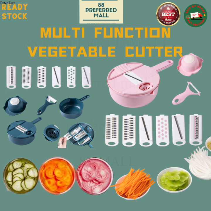 1 Multi-functional Vegetable Chopper Carrots Potatoes Manually Cut