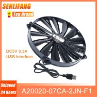 New For Cooler Master A20020-07CA-2JN-F1 DF2002005SELN DC5V 0.30A 20cm 200x200x20MM USB Cooling Fan