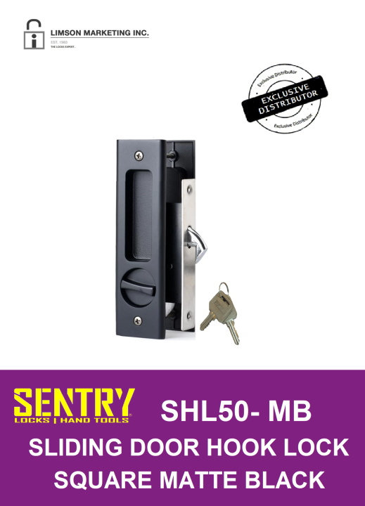 SENTRY SHL50 SLIDING DOOR HOOK LOCK SQUARE Lazada PH