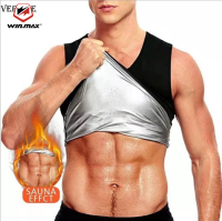 Winmax Hot Sweat Zipper เสื้อกั๊กสำหรับชายหญิงซาวน่า Body Shapewear เอวเทรนเนอร์เข็มขัด Slimming Hot Thermo ฟิตเนสออกกำลังกายชุด