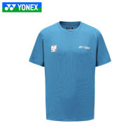 Yonex เสื้อกีฬาเทนนิสเสื้อผ้ากีฬาเสื้อกีฬาเสื้อแบดมินตันเสื้อยืดแขนสั้นผู้ชายผู้หญิง YOB22100