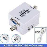 KNQ12 อินพุต VGA ตัวแปลงวิดีโอ Mini HD VGA เป็น BNC VGA เป็น BNC เอาต์พุต BNC อะแดปเตอร์ HD VGA เป็น BNC ใช้งานง่ายๆ กล่องสวิทช์ดิจิตอล กล่องแปลงวิดีโอ VGA เป็น BNC การประชุมทางวิดีโอ