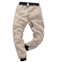 Men Pants Sweat Jogger With Fur Lining Mens Sweatpants Sportswear Long Trousers New Jogging Pants Man Fitness Euro 2XL