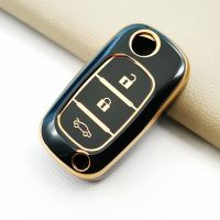 wenminr TPU Car Key Case Fob Cover For LADA Sedan Largus Kalina Granta Vesta X-Ray XRay For Renault Folding Protect Shell Accessories