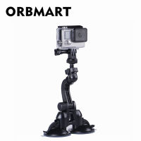 ORBMART Strong Fixed Double Suction Cup Car Holder Frame Skeleton For Gopro Yi Mijia SJCAM EKEN SOOCOO Sport Camreras