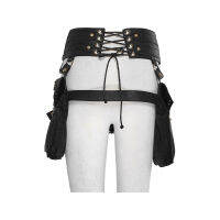 Vintage Steampunk PU Leather Steam Punk Retro Fanny Pack Rock Gothic Cosplay Waist Bags Packs Victorian Cool Gift Women Leg Bag