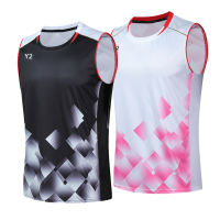 New Sport Quick Dry Clothing Sportswear Badminton T-shirt For Men Women Original Sleeveless Training Shirt-HBZ0009