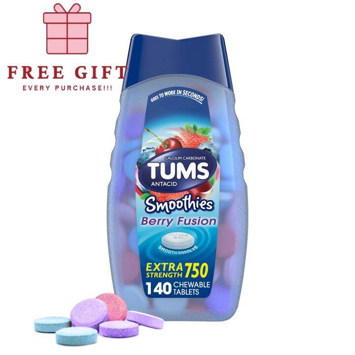 Equate Extra Strength Heartburn Relief + Gas Relief Chews, Mixed Berry