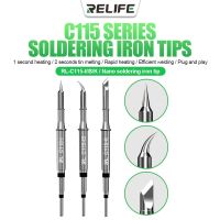 RELIFE C115 Soldering Tips Solder Iron Head Replacement for JBC NT115-A Handle for JBC NASE-C CD-2SD/CD-2SHE Sugon T36 Station