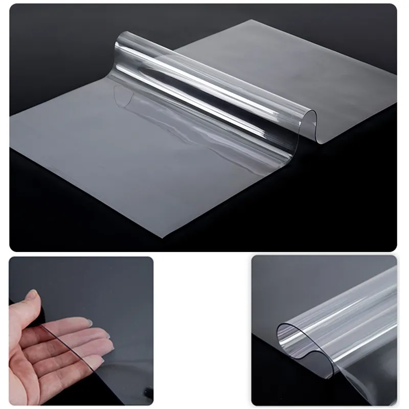 1.5mm Thick Clear Table Protector Cover Mat PVC Desk Protector Water Dust  Proof Plastic Table