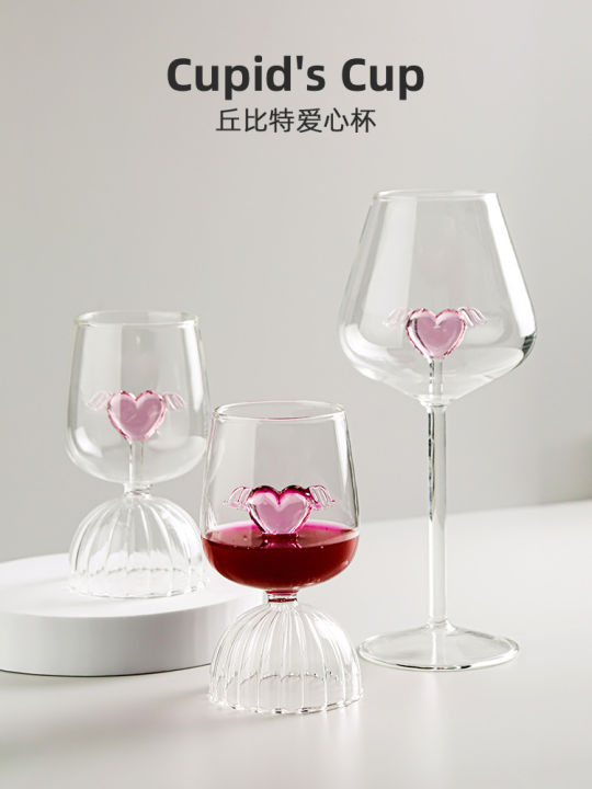 ถ้วยไวน์ถ้วยเทวดาความรักที่สร้างสรรค์แก้วถ้วยน้ำวันวาเลนไทน์แบบเดียวกัน-fairyqianfun