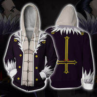 Hunter × Hunter Zipper Hoodie อะนิเมะเสื้อ3D พิมพ์แจ็คเก็ต Unisex เสื้อกันหนาว Outerwear