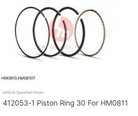 Makita service part no 412053-1 .piston ring 30  for model. HM 0810 อะไหล่แหวนลูกสูบ เครื่องสกัดไฟฟ้า รุ่น HM 0810 ยี่ห้อ มากีต้า ใช้ประกอบงานซ่อมอะไหล่แท้