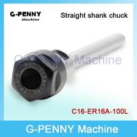 ใหม่! C16 ER16A 100L Collet Chuck Hoder ผมต่อแบบตรง Rod Shank หัวเจาะ ER16 Collet ER16A Nut สำหรับเครื่องกัด CNC