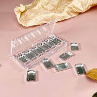 【CW】♟  Transparent 6 Grids Eyeshadow Dish Sample Makeup for Beginners Custom Containers