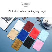 StoBag 100ชิ้นผงกาแฟถุงบรรจุภัณฑ์ F Rosted สีขาวกระดาษคราฟท์สีขนาดเล็กปิดผนึกอลูมิเนียมฟอยล์ชาถั่วถุงเก็บ