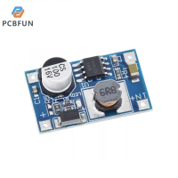 pcbfun โมดูลบูสเตอร์ DC-DC พลังงานสูง8W อินพุต3V-6V ถึง12V 3.7V เครื่องชาร์จแบตเตอรี่ลิเธียมบอร์ดเครื่องเพิ่มกำลังยูเอสบีแผงวงจรขั้นตอน