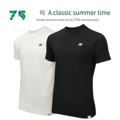 YONEX เสื้อกีฬาเสื้อกีฬาเสื้อผ้ากีฬาเสื้อแบดมินตัน2023แขนสั้นสำหรับผู้ชายผู้หญิงเสื้อโปโลทีมชาติ