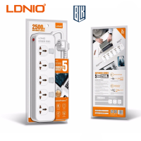 ของแท้100% LDNIO SC4408 ปลั๊กพ่วง 4 ช่อง 4 USB 3.4A Max universal outlet Power Strip รองรับไฟ 2500W-10A