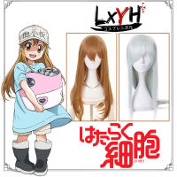 [LXYH- COSER KING] Anime Cells at Work! Platelet White Blood Cell เครื่องแต่งกายคอสเพลย์ การ์ตูนอะนิเมะ Women Man Wig Hair Prop Cospaly