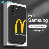 Guyon โทรศัพท์  เสค Samsung Galaxy F14 M54 A34 M14 A14 A04E M53 A73 A33 M33 A13 5G แบบดั้งเดิมมีรูปแบบดั้งเดิมของแมคโดนัลด์ซิลิโคนเหลวด้านหลังกันกระแทก