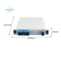 Splitter Fiber Optical Box FTTH PLC Splitter box Plug in Plc Splitter Four Light Splitting SC Port 1 to 4 Optical Fiber Splitter