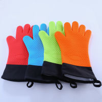 Heat Resistant Silicone Glove Cooking Baking BBQ Oven Pot Holder Mitt High Quality Kitchen Insulation Gloves 1Pc Hot Oven Mitts