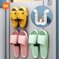 Xiaomi Slippers Rack Punchfree Slipper Hook Toilet Drainage Rack Wall Mounted Storage Rack Shoe Drying Rack Bathroom Accessories Bathroom Counter Stor