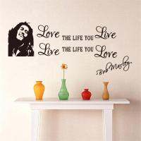 【Worth-Buy】 Sheikh printing and packages ยอดนิยมเพลงที่มีชื่อเสียง Bob Marley Quotes ไวนิล Home Decals โปสเตอร์ Art Diy วอลล์เปเปอร์ Wall Love Life Words ZY8379