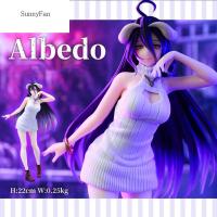 Sunnefan ภาพอนิเมะเสื้อถักสีขาว Albedo So-Bin ลาย The Undad Albedo So-Bin อัลเบโด้ไซส์22ซม. สำหรับของเล่นเด็กเด็ก