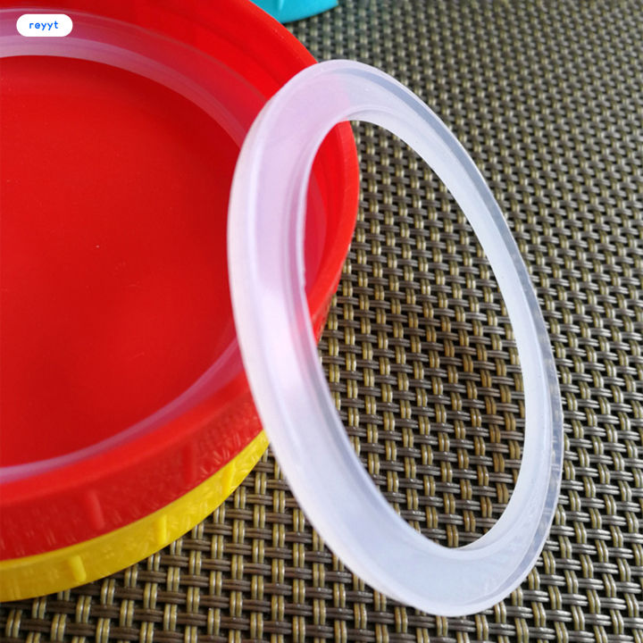 ghj-ปะเก็นหมวกแก็ปซิลิโคนเหยือกแก้วขนาดเส้นผ่าศูนย์กลาง70-86มม-สีทึบแหวนเมสันวงแหวนซีลใส
