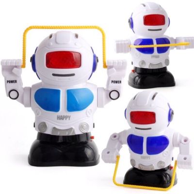 ของเล่นเด็กหุ่นยนต์กระโดดเชือก มีเสียงเพลง มีไฟ Robot PIONEER