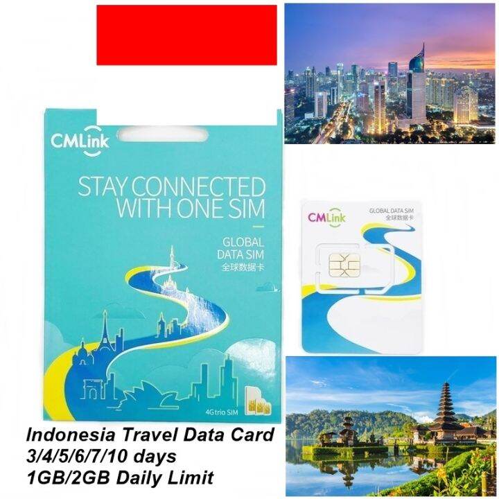 CMLink Travel Data Card Indonesia Data 4G Online SIM Card HK