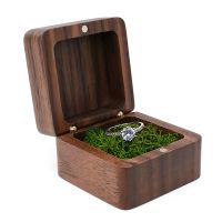 Wooden Jewelry Box Portable Travel Ring Earring Necklace Pendant Wedding Storage Box Souvenir Wholesale Customized