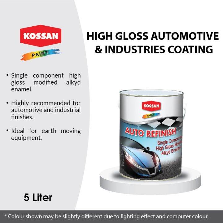 5L Kossan SPAR White Bright Colour Series High Gloss Automotive ...