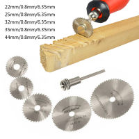 Mini Portable 5pcs Saw Blade Set + 1pcs Mandrel HSS Circular Rotary Blade Wheel Discs Mandrel For Tools Wood Cutting Saw