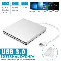 USB3.0ภายนอก CD/DVD Burner DVD-ROM เครื่องเล่นไดรฟ์ออปติคัลพอร์ตช่องโหลดสำหรับ Windows 7/8/10 Macs ไดรเวอร์โน๊ตบุ๊ค