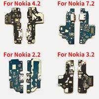 บอร์ดซ่อมโทรศัพท์มือถือ Usb ชาร์จพอร์ตใหม่สำหรับ Nokia 2.2 3.2 4.2แท่น7.2แท่นชาร์จไมโครแผ่นไมโครโฟนสายอ่อน