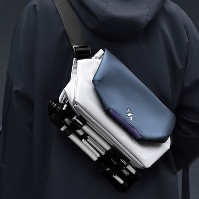 Fashion Chest Bag Shoulder Bag Mens Fashion Brand Functional Large-Capacity Crossbody Bag Boys Multi-Functional Shoulder Bag