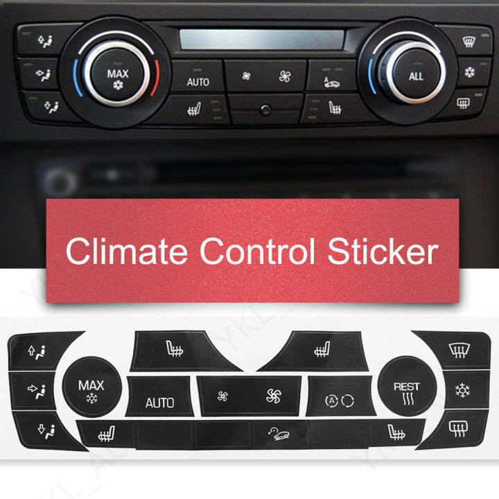 AC Climate Control Button Repair Decals Stickers For BMW E90 E91 E92