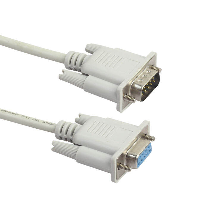 vktech-serial-rs232-9-pin-ชายกับหญิง-db9-9-pin-pc-converter-extension-cable